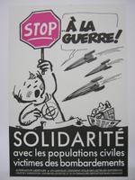Affiche pour Alternative Libertaire Stop à la guerre (Bruxelles)